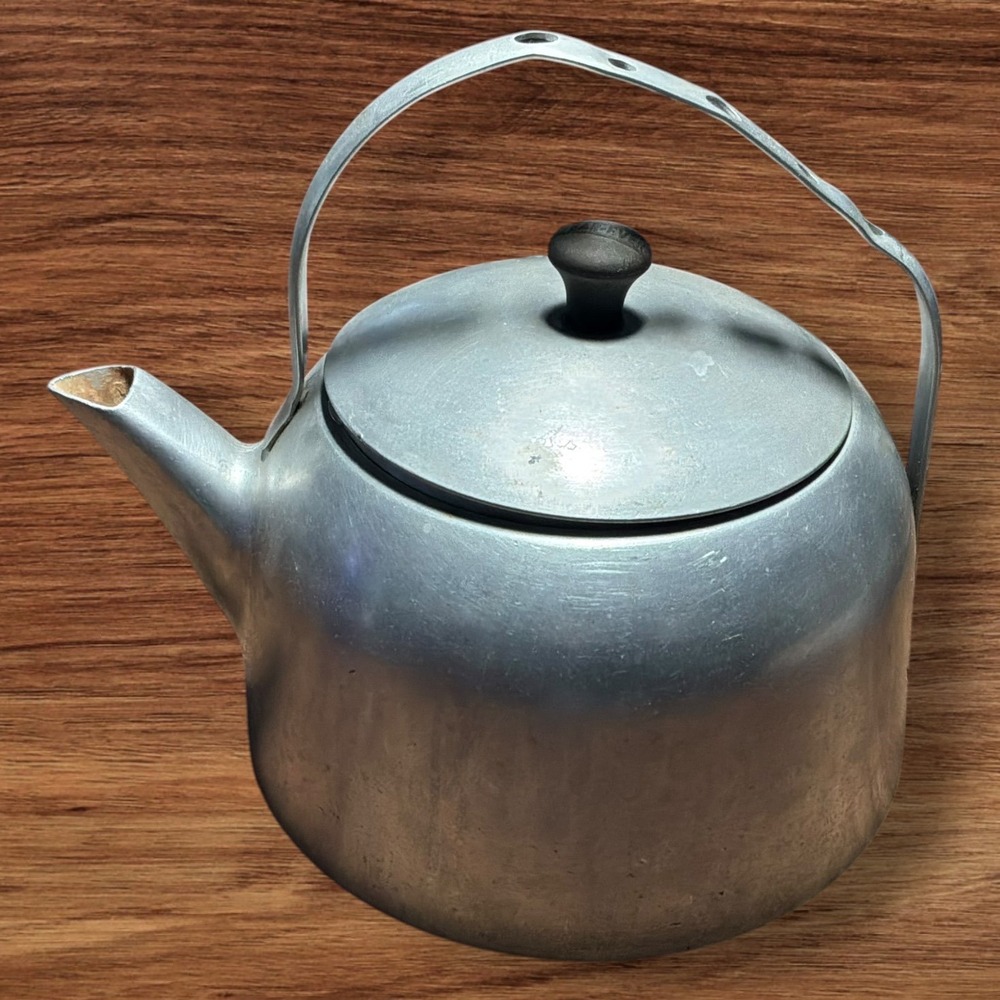 Vintage Aluminum Stovetop Tea Kettle Wearever/